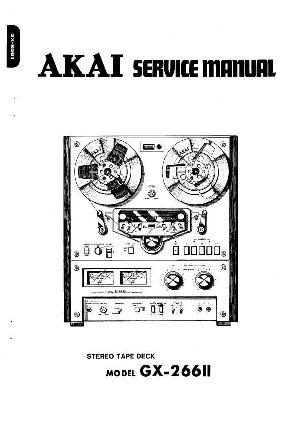 Сервисная инструкция Akai GX-266II ― Manual-Shop.ru