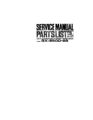 Сервисная инструкция Akai GX-280D-SS ― Manual-Shop.ru