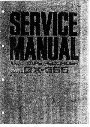 Service manual Akai GX-365 ― Manual-Shop.ru