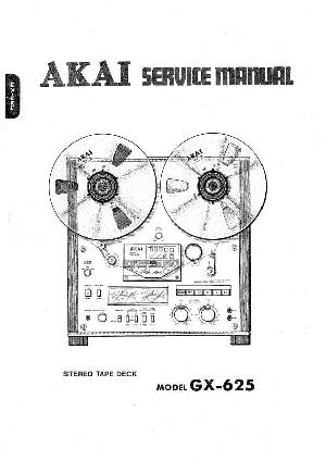 Сервисная инструкция Akai GX-625 ― Manual-Shop.ru