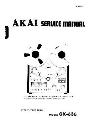 Сервисная инструкция Akai GX-636 ― Manual-Shop.ru