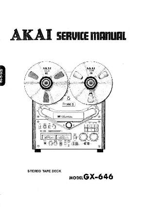 Сервисная инструкция Akai GX-646 ― Manual-Shop.ru