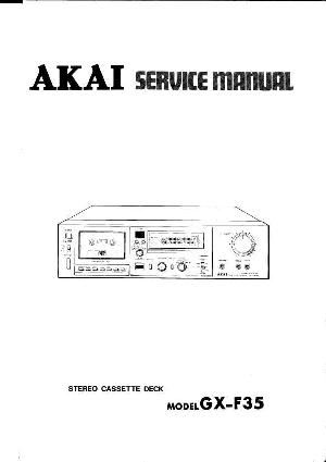 Сервисная инструкция Akai GX-F35 ― Manual-Shop.ru