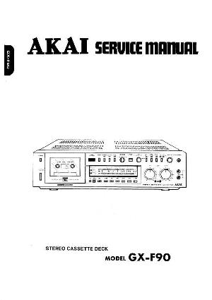 Сервисная инструкция Akai GX-F90 ― Manual-Shop.ru
