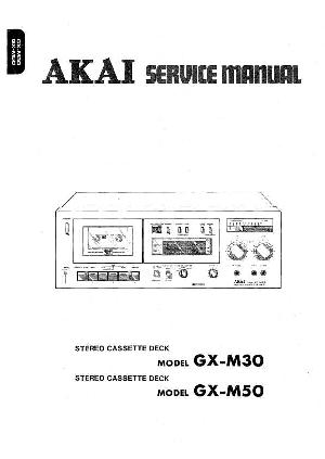 Сервисная инструкция Akai GX-M30, GX-M50 ― Manual-Shop.ru