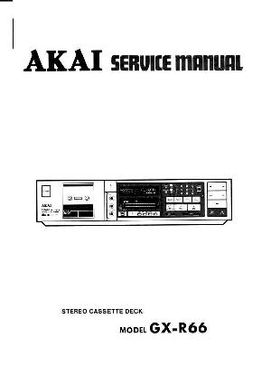 Сервисная инструкция Akai GX-R66 ― Manual-Shop.ru