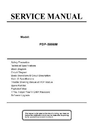 Service manual Akai PDP-5006M ― Manual-Shop.ru