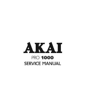 Сервисная инструкция Akai PRO-1000 ― Manual-Shop.ru