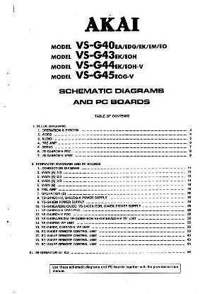 Service manual Akai VS-G40, VS-G43, VS-G44, VS-G45 ― Manual-Shop.ru
