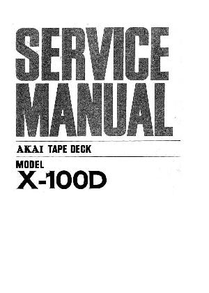 Сервисная инструкция Akai X-100D ― Manual-Shop.ru