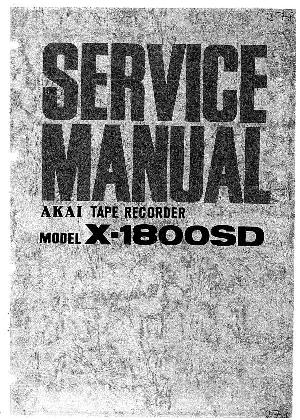 Сервисная инструкция Akai X-1800SD ― Manual-Shop.ru