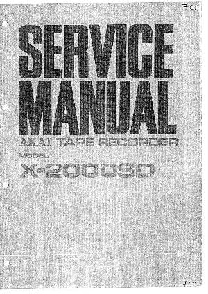 Сервисная инструкция Akai X-2000SD ― Manual-Shop.ru