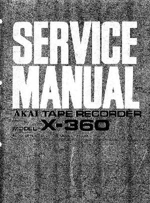 Сервисная инструкция Akai X-360 ― Manual-Shop.ru