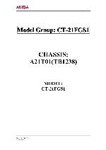 Service manual Akira CT-21FGS1, A21T01