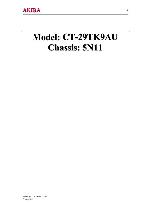 Service manual Akira CT-29TK9AU, 5N11