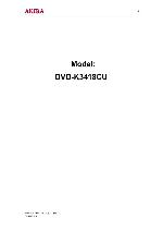 Service manual Akira DVD-3418CU