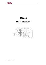 Service manual Akira MC-1280DVD