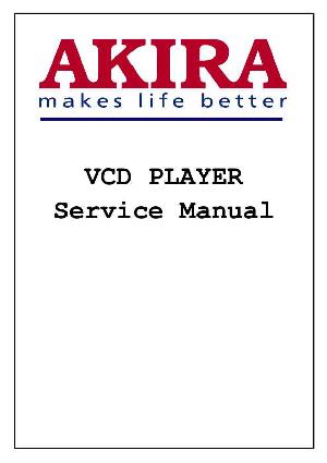 Сервисная инструкция Akira VCD-821 ― Manual-Shop.ru