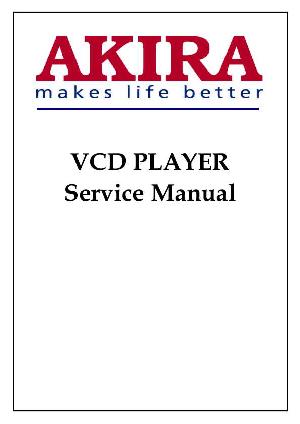 Сервисная инструкция Akira VCD-822 ― Manual-Shop.ru