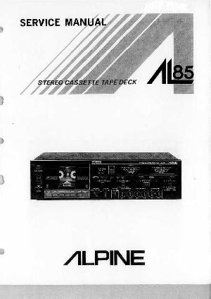 Сервисная инструкция Alpine AL-85 ― Manual-Shop.ru