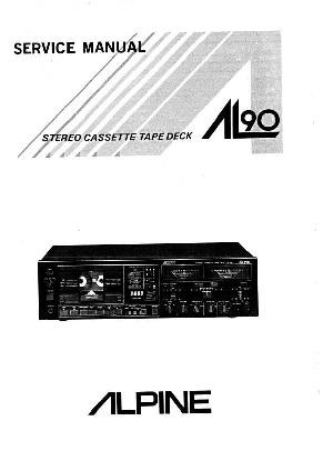 Сервисная инструкция Alpine AL-90 ― Manual-Shop.ru