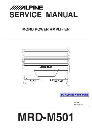 Сервисная инструкция Alpine MRD-M501 ― Manual-Shop.ru