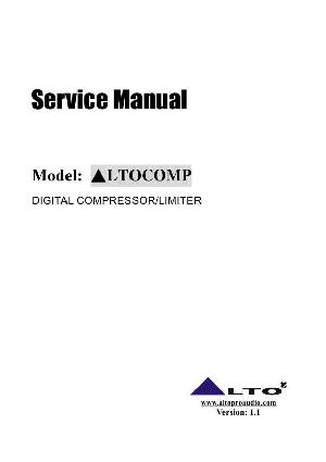 Сервисная инструкция Alto AltoCOMP ― Manual-Shop.ru