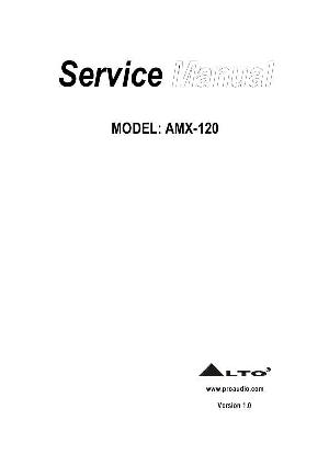 Сервисная инструкция Alto AMX-120 ― Manual-Shop.ru