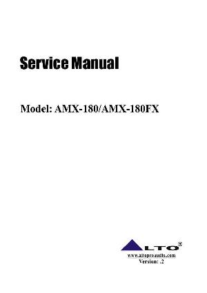 Сервисная инструкция Alto AMX-180 V.2 ― Manual-Shop.ru