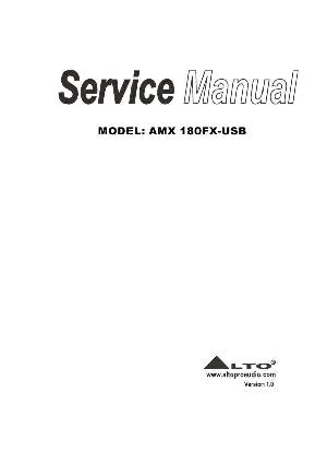 Сервисная инструкция Alto AMX-180FX-USB ― Manual-Shop.ru