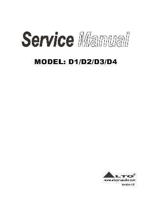 Service manual Alto D1, D2, D3, D4 ― Manual-Shop.ru