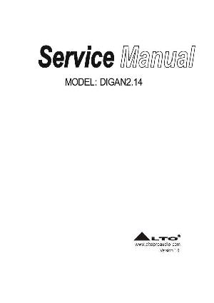 Сервисная инструкция Alto DIGAN2.14 ― Manual-Shop.ru