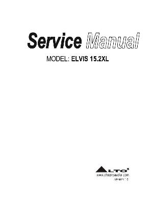Сервисная инструкция Alto ELVIS-15.2XL ― Manual-Shop.ru