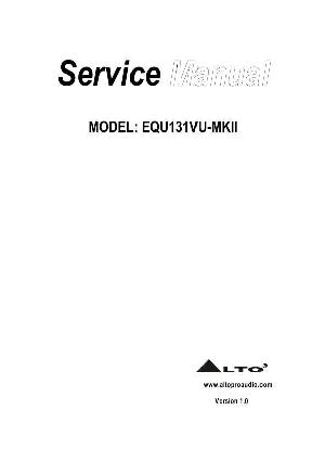 Сервисная инструкция Alto EQU131VU-MKII ― Manual-Shop.ru