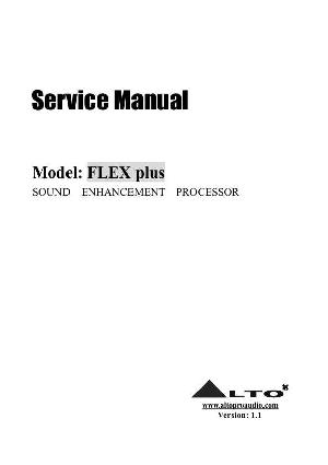 Сервисная инструкция Alto FLEX-PLUS ― Manual-Shop.ru