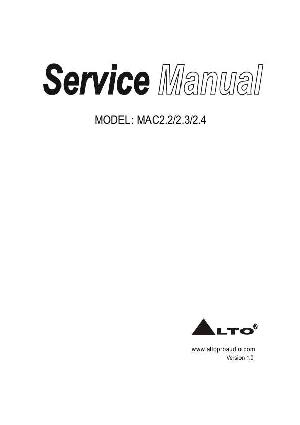 Service manual Alto MAC-2.2, 2.3, 2.4 ― Manual-Shop.ru