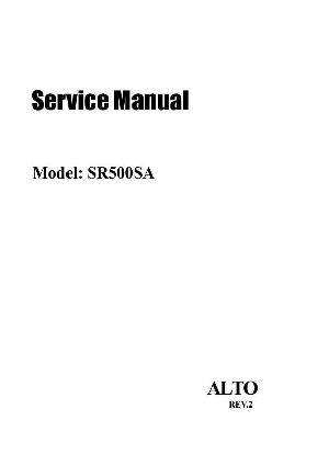 Service manual Alto SR500SA ― Manual-Shop.ru