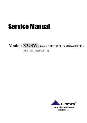 Service manual Alto X34SW ― Manual-Shop.ru