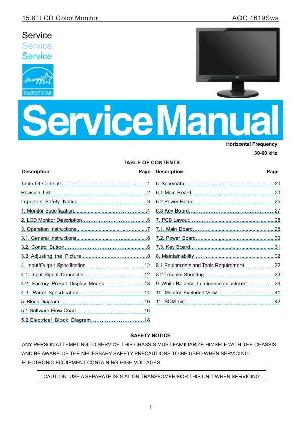 Сервисная инструкция AOC 1619SWA ― Manual-Shop.ru