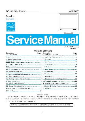 Сервисная инструкция AOC 172V ― Manual-Shop.ru