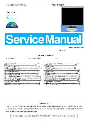 Сервисная инструкция AOC 193SW ― Manual-Shop.ru