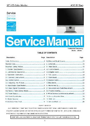 Сервисная инструкция AOC 511SWB ― Manual-Shop.ru