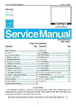 Сервисная инструкция AOC 712SA ― Manual-Shop.ru