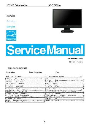 Service manual AOC 716SWX ― Manual-Shop.ru