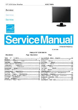 Service manual AOC 719VA ― Manual-Shop.ru
