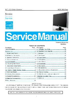 Service manual AOC 919SWA ― Manual-Shop.ru