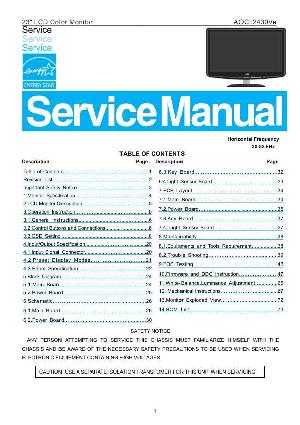 Сервисная инструкция AOC I2430VE ― Manual-Shop.ru