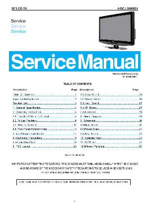 Сервисная инструкция AOC L26W831 ― Manual-Shop.ru