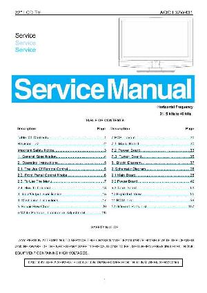 Сервисная инструкция AOC L32W431 ― Manual-Shop.ru
