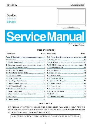 Сервисная инструкция AOC L32W451B ― Manual-Shop.ru